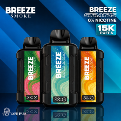 Breeze Stratus 0% Nicotine 15K | Vape Papa Store