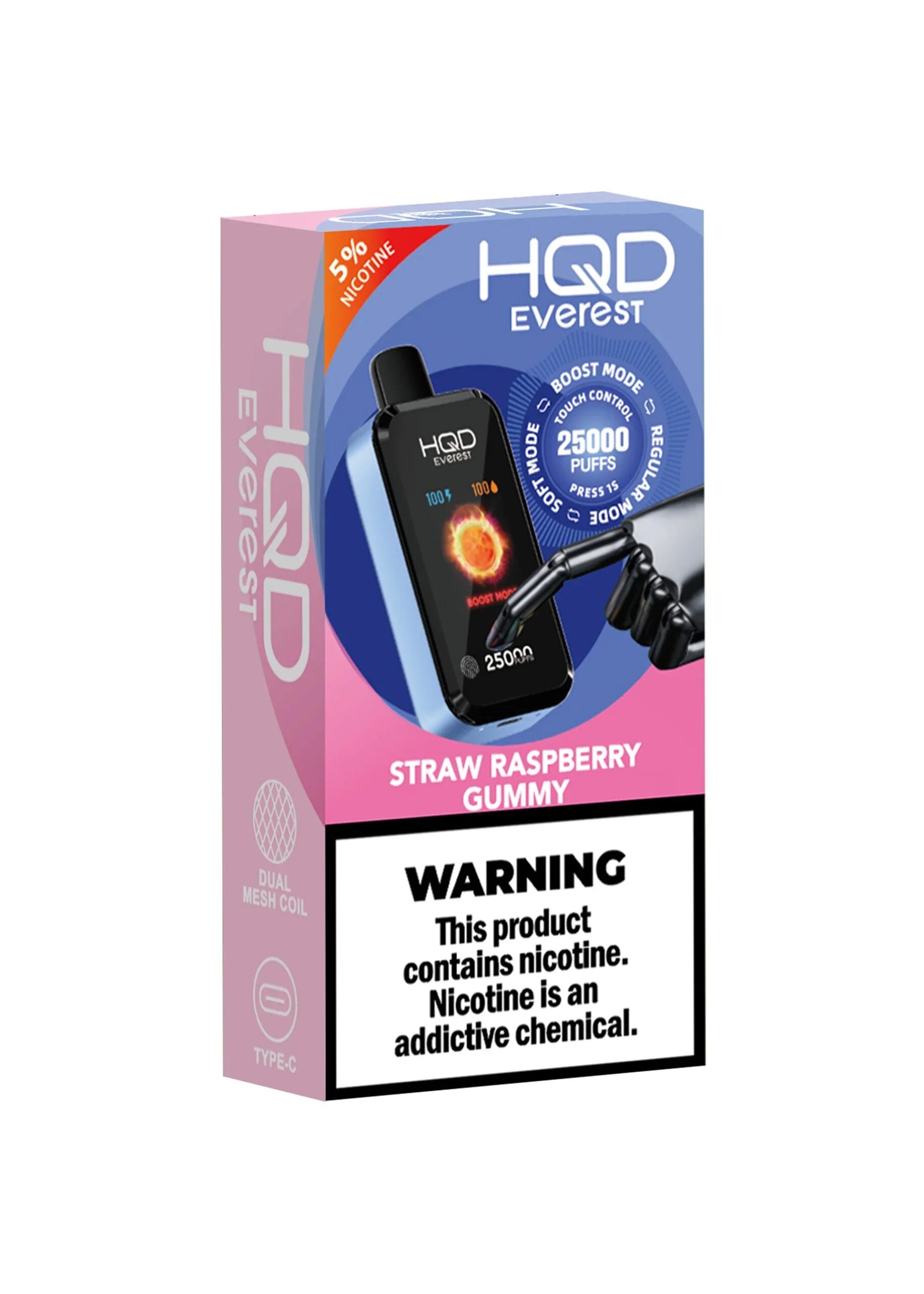 HQD EVEREST 25K Straw Raspberry Gummy