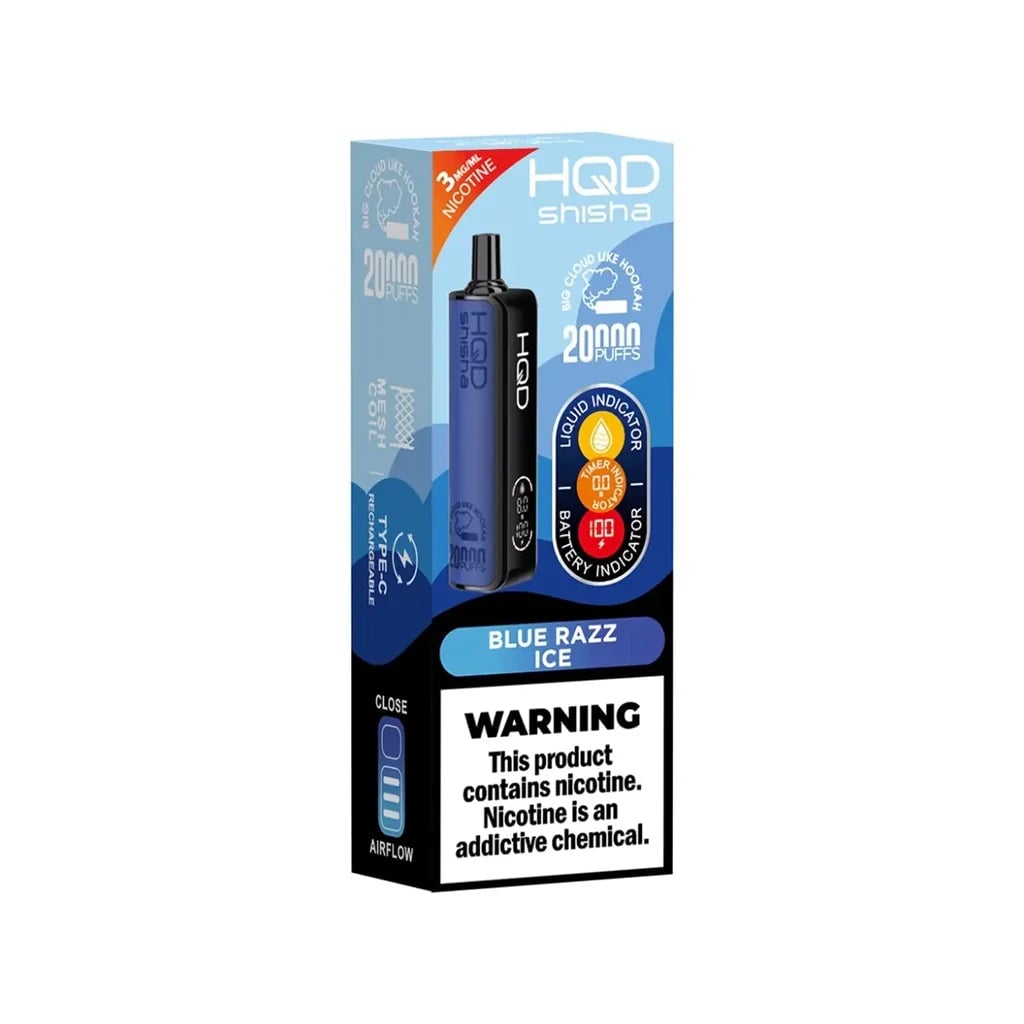 HQD Shisha 3% 20K Blue Razz Ice