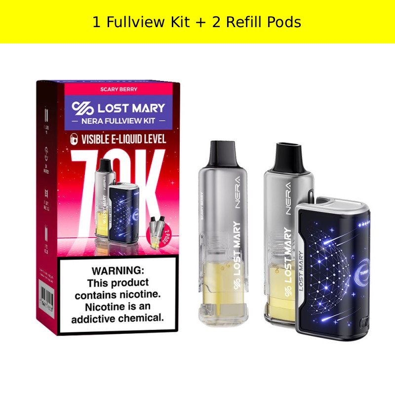 Lost Mary Nera Fullview 70K Kit - Scary Berry