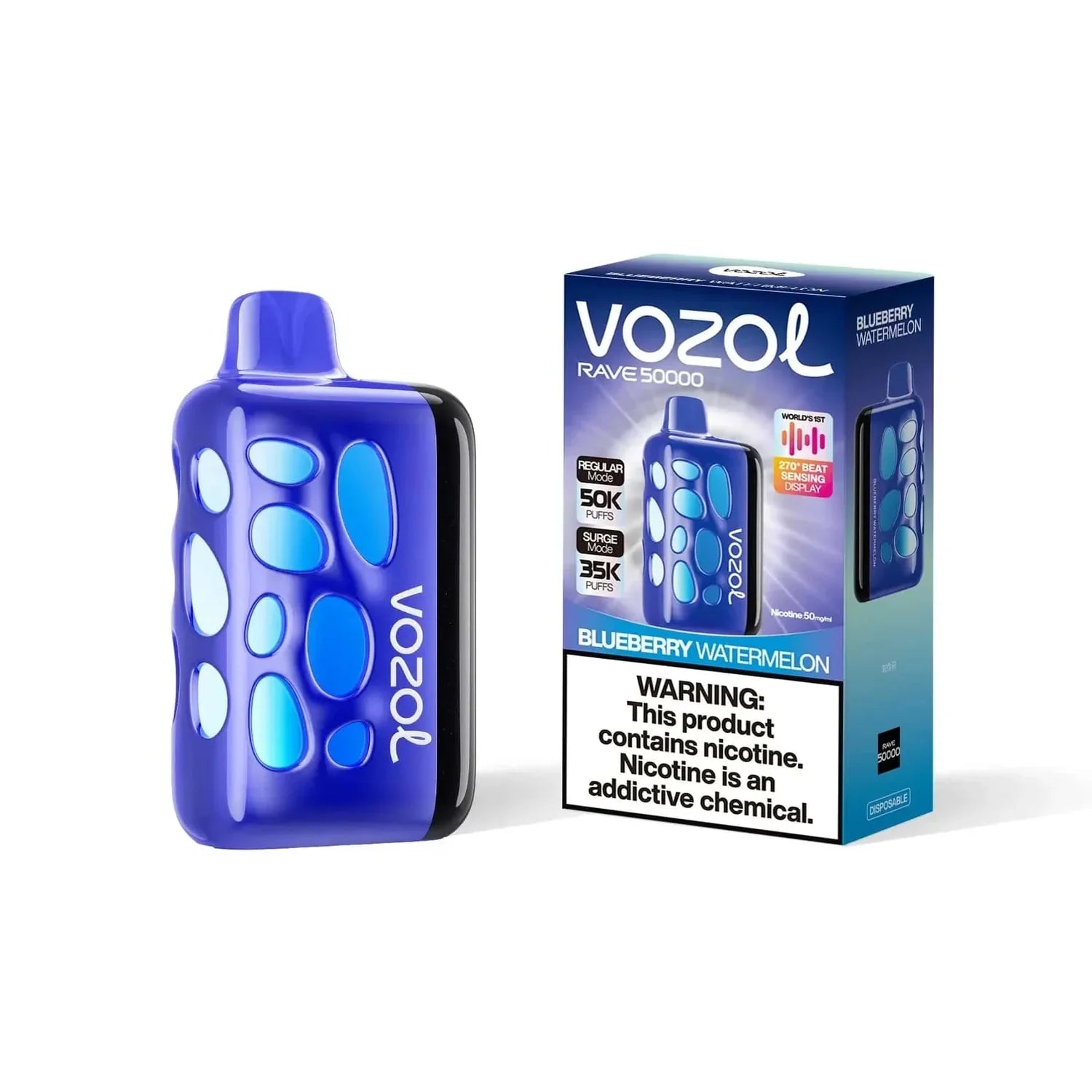 VOZOL Rave 50000 Blueberry Watermelon