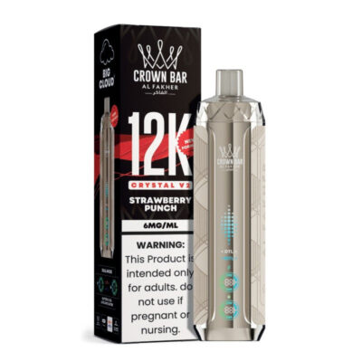 Strawberry Punch Al Fakher Crown Bar 12K Crystal V2 Vape