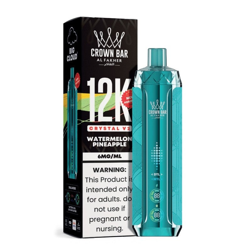 Watermelon Pineapple Al Fakher Crown Bar 12K Crystal V2 Vape