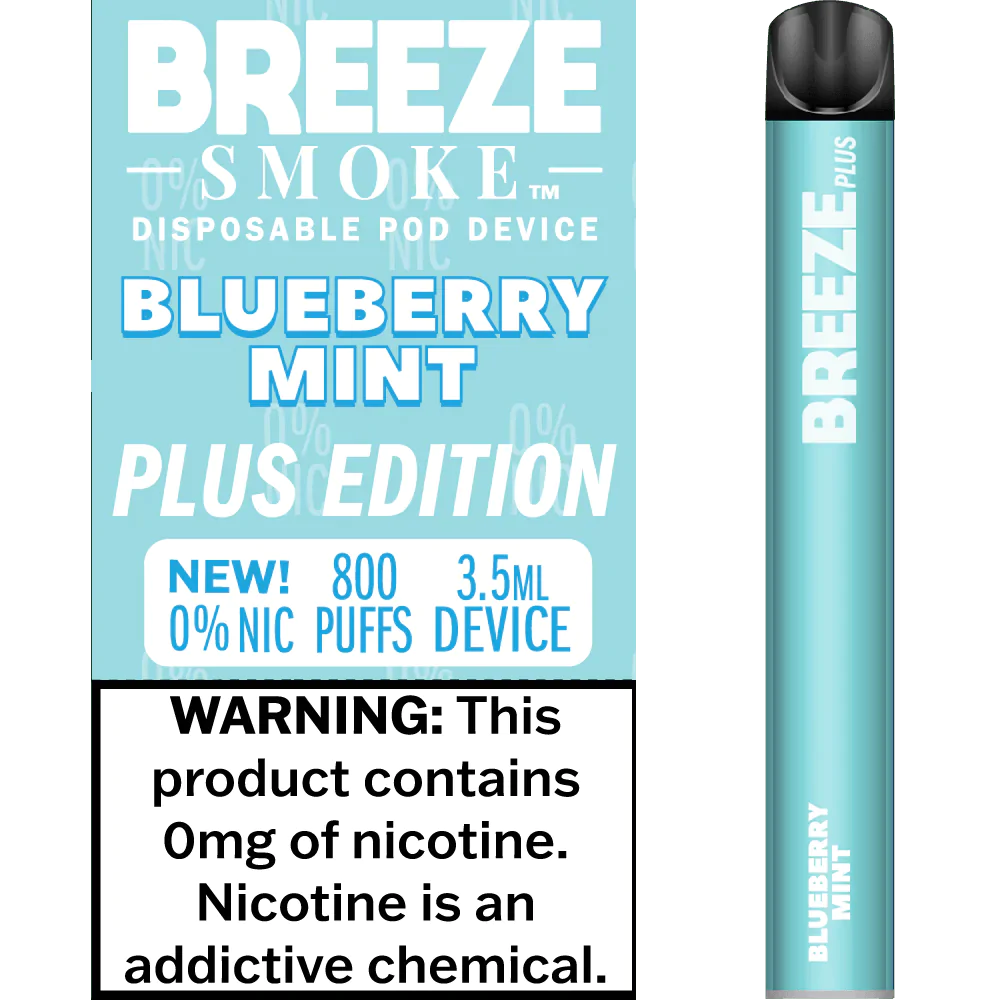 Breeze Plus Zero Nicotine Blueberry Mint
