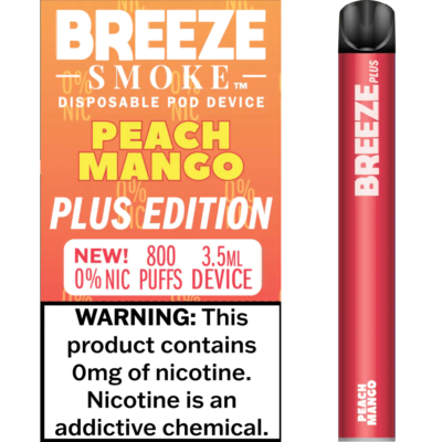 Breeze Plus Zero Nicotine Peach Mango