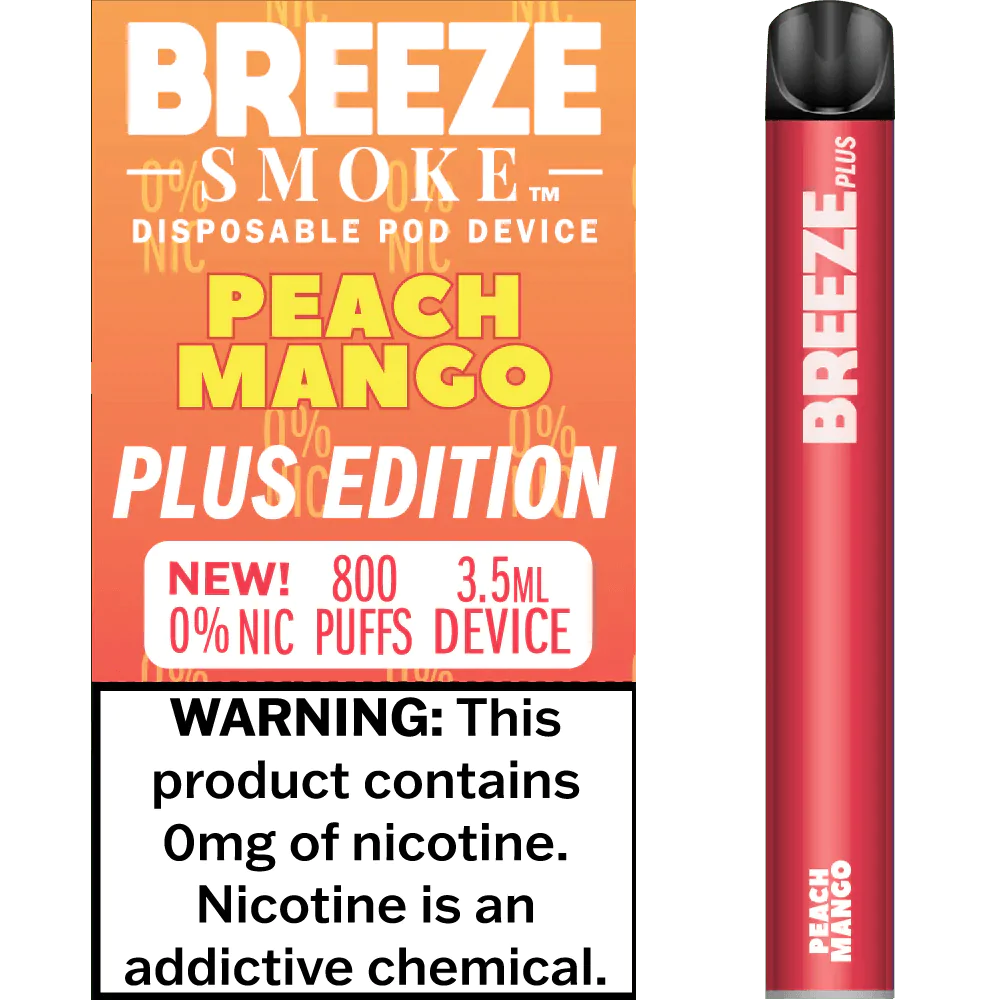 Breeze Plus Zero Nicotine Peach Mango
