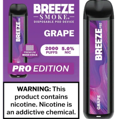 Breeze Pro Grape Flavor - Disposable Vape