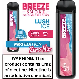 Breeze Pro Zero Nicotine Lush Ice