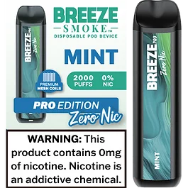Breeze Pro Zero Nicotine Mint