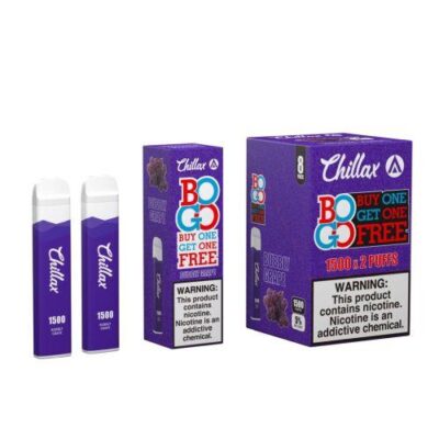 Chillax Disposable Vape 0% Bubbly Grape