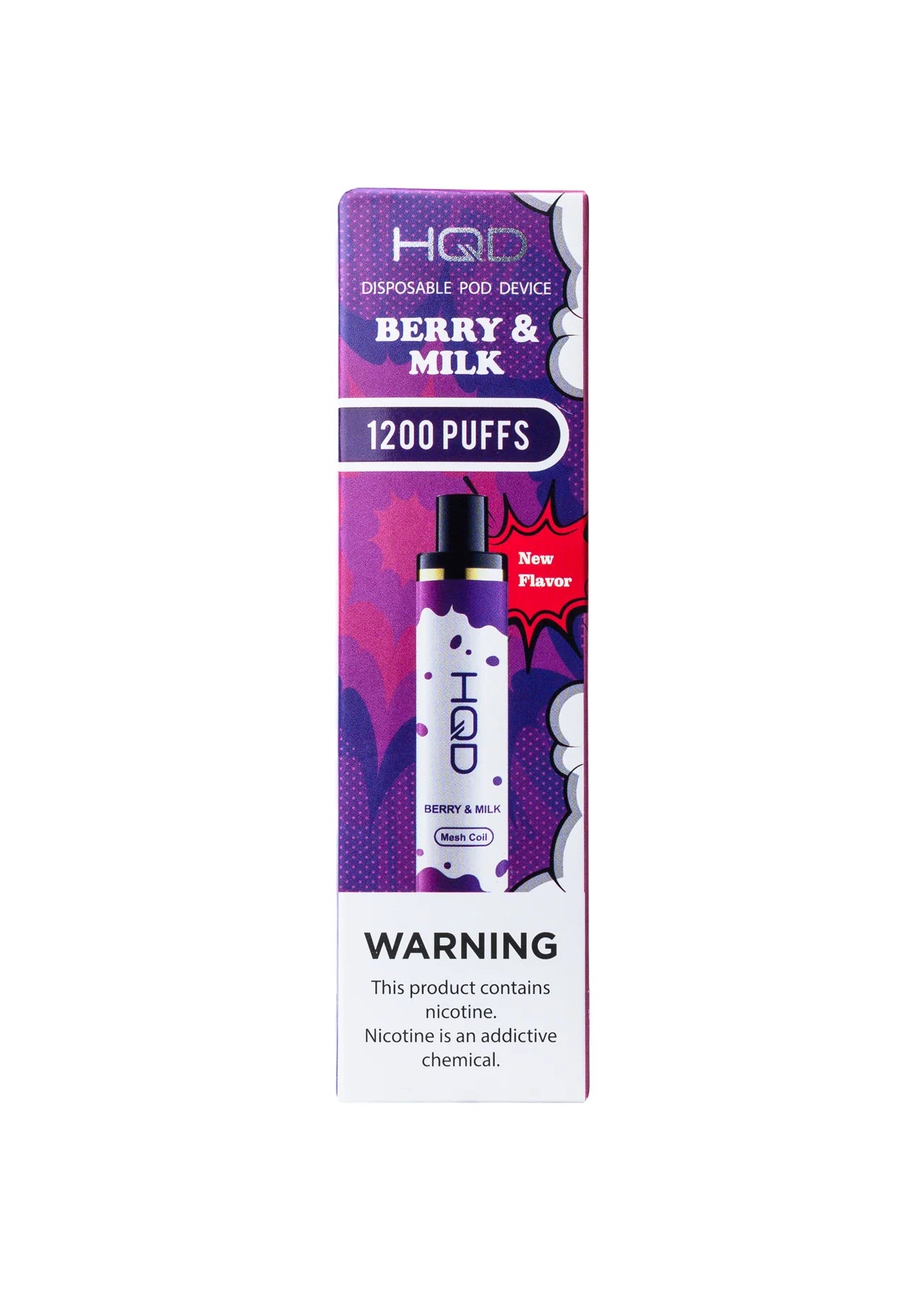HQD Cuvie Plus Berry & Milk Flavor - Disposable Vape