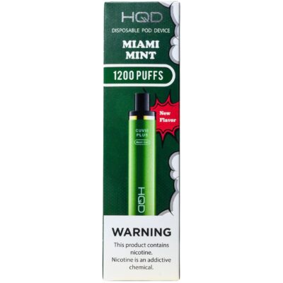 HQD Cuvie Plus Miami Mint Flavor - Disposable Vape