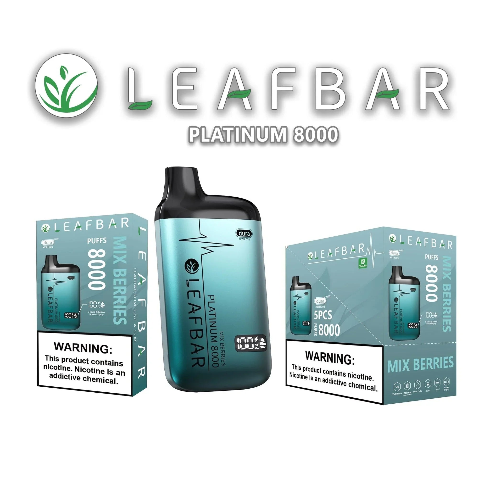 Leaf Bar Platinum Mix Berries